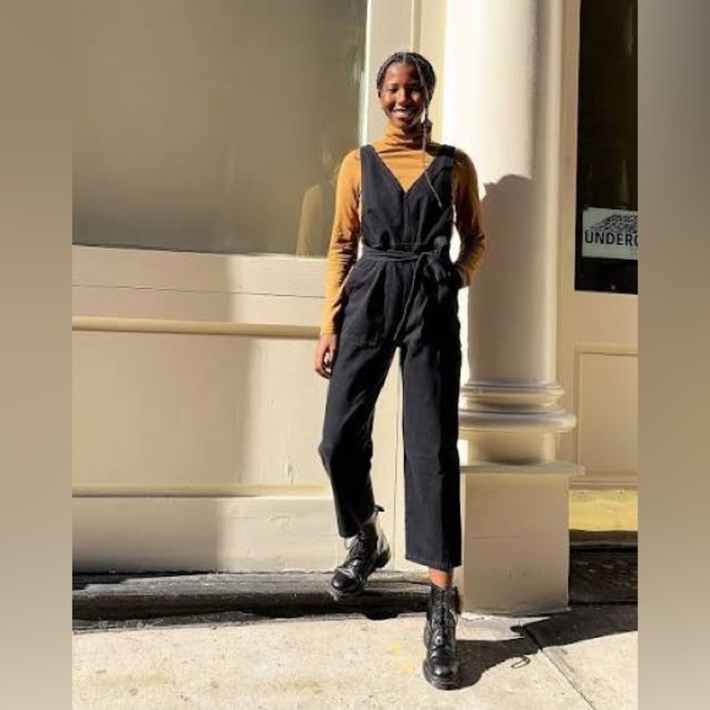 Alex Mill Ollie Overall in Recycled Denim Black - Picture 2 of 16